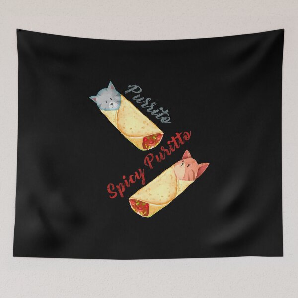 Item preview, Cute Kitty product - Purrito Spicy - Cat Puns Gift designed and sold by stuch75.
