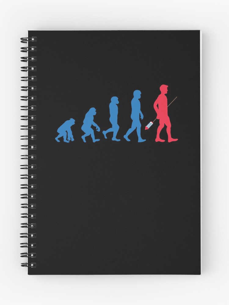 Thumbnail 1 of 3, Journal, Fireworks Evolution designed and sold by ChiChingTees.