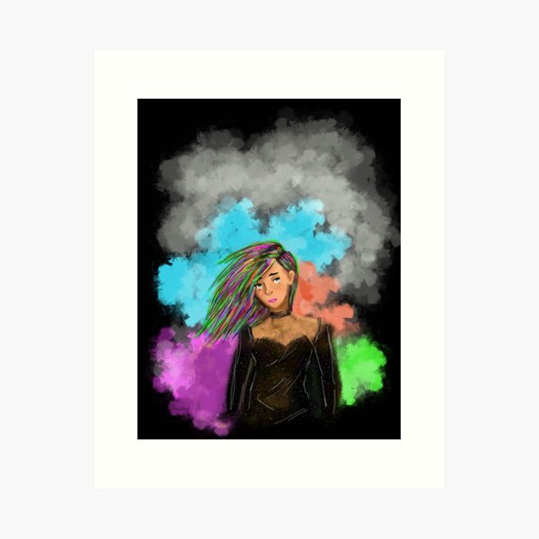 Clouded Art Print
