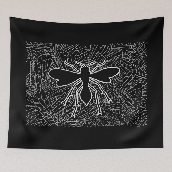 Item preview, Black and White Wasp designed and sold by Grand Adventure Art.