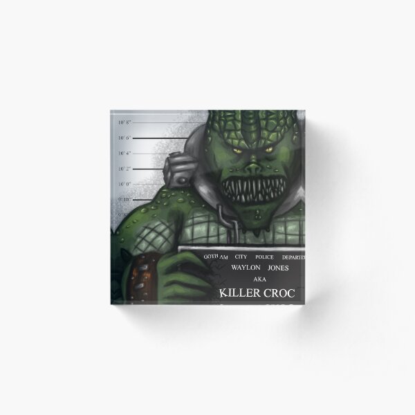 Killer Croc Acrylic Block