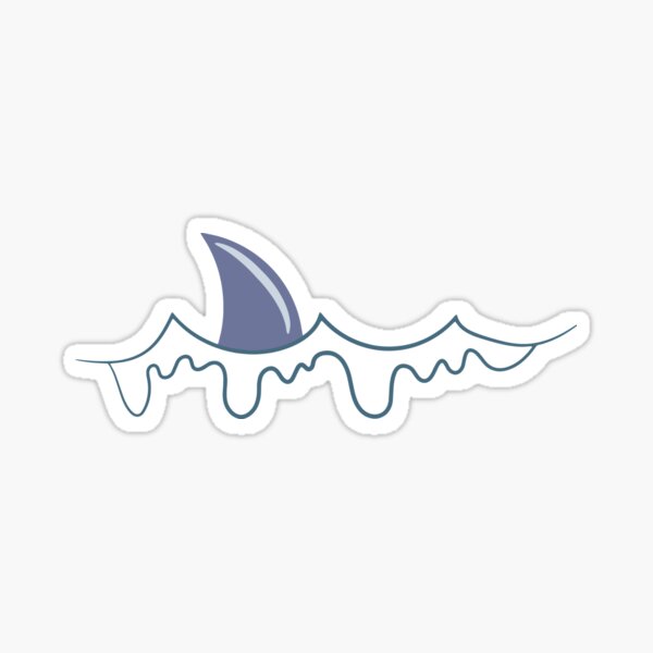 Shark Fin Pattern Sticker
