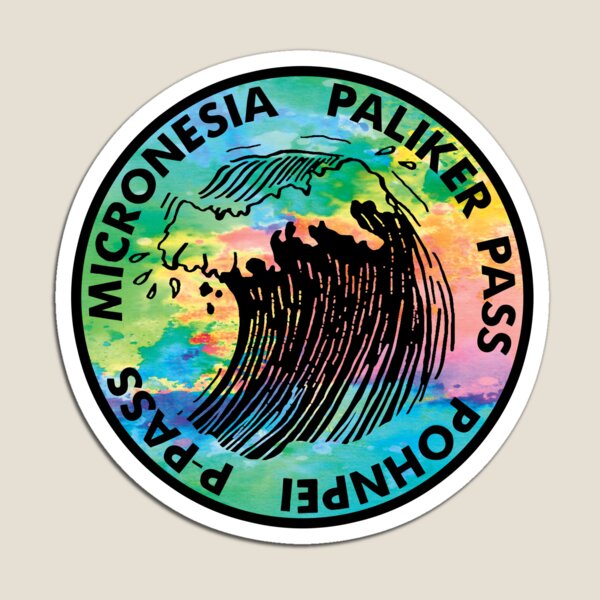 Item preview, Surf Paliker Pass  Pohnpei  P-Pass  Micronesia Surfing Surfboard  designed and sold by DESTINATIONS DECAL.