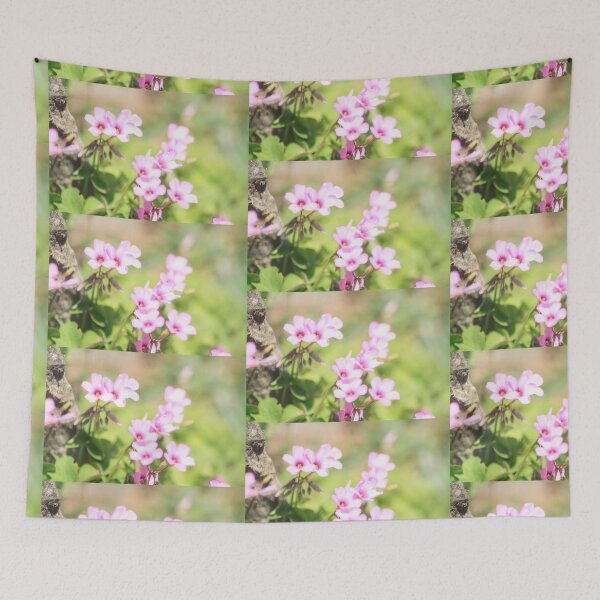 Item preview, Pink Flowers amid Green Grass - Macro Lens  designed and sold by LemonsandInk.