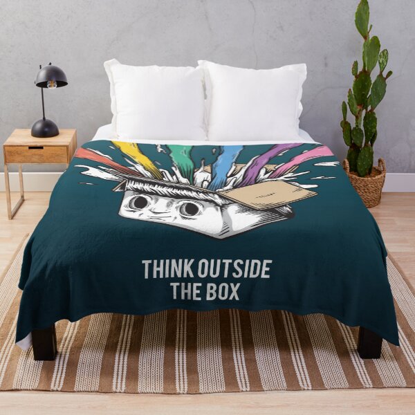 Item preview, Think Outside The Box Startup Entrepreneurial Self Employed Teamwork designed and sold by ProjectX23.