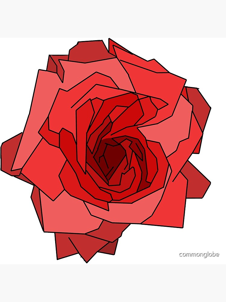 Minimalist Rose by commonglobe