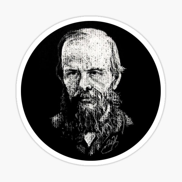 Dostoevsky in a Circle! Sticker
