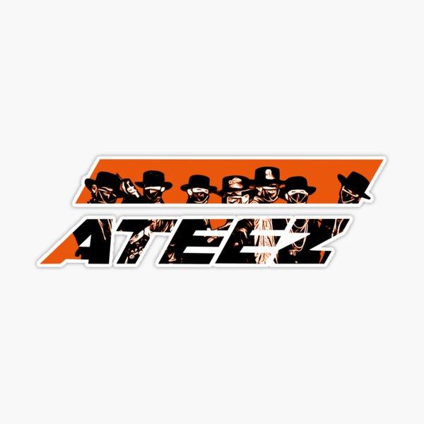 ATEEZ - OrangeLogo Sticker for Sale by Happisprout