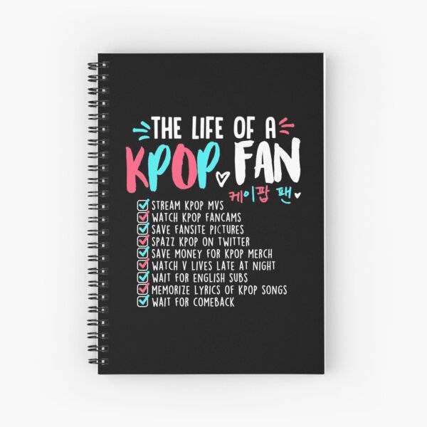 The Life of a Kpop Fan Spiral Notebook