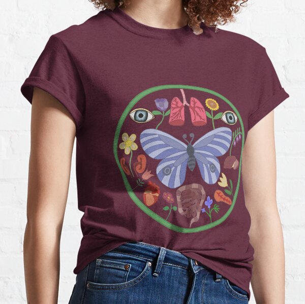 Donate Life Folk Art Amish Hex Butterfly Classic T-Shirt