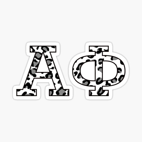 Leopard Sorority Sticker