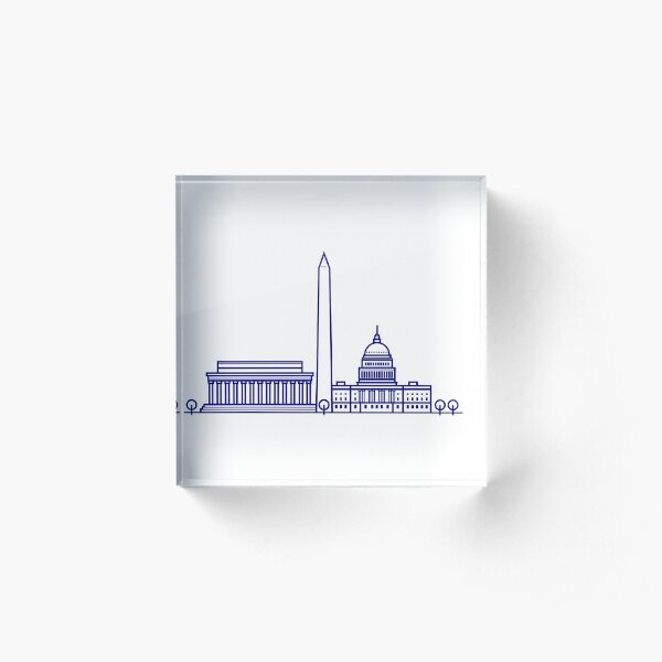 DC Skyline Acrylic Block