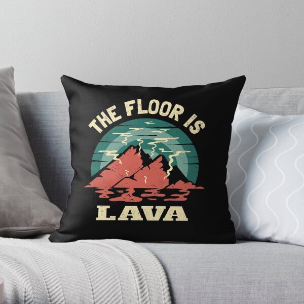 Floor Lava Game Pillows Cushions Redbubble - the floor is lava roblox gamer girl watch fun videos