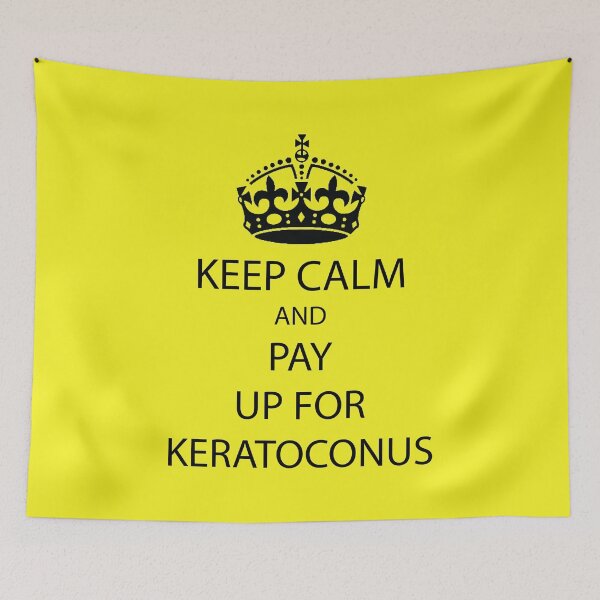 Item preview, Keep Calm And Pay Up On Keratoconus Sticker - Mug t-shirt - Awareness - Funny Message designed and sold by happygiftideas.