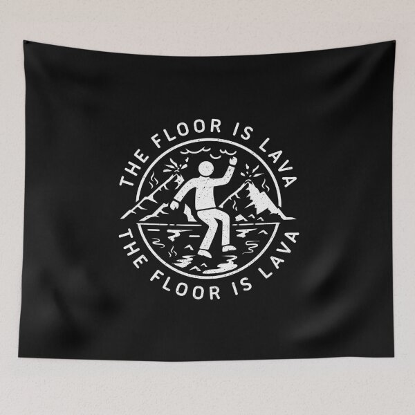 Item preview, The Floor Is Lava White Iconic Design designed and sold by propellerhead.