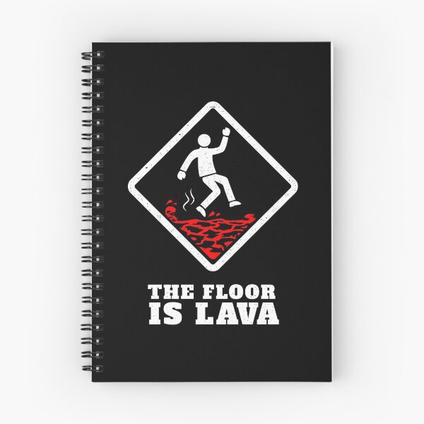 Item preview, The Floor Is Lava White Hazard Symbol designed and sold by propellerhead.
