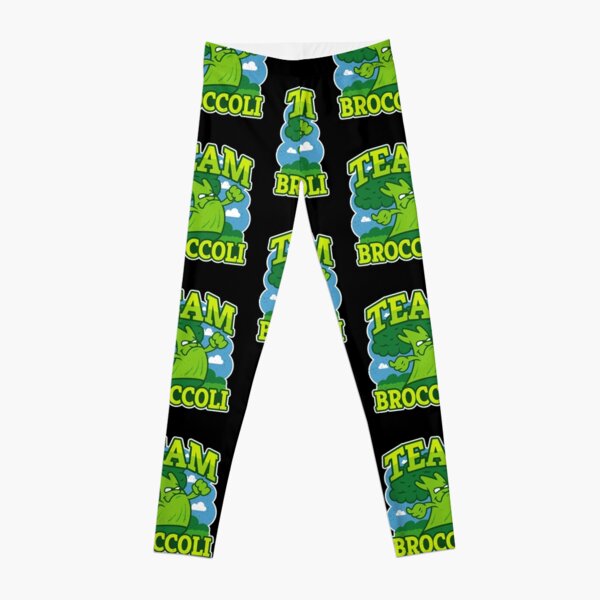 Team Broccoli - Funny Broccoli Sports Leggings