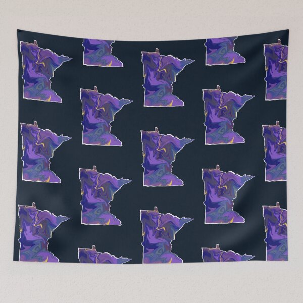 Item preview, Swirly purple Minnesota designed and sold by Oh-Hecko.