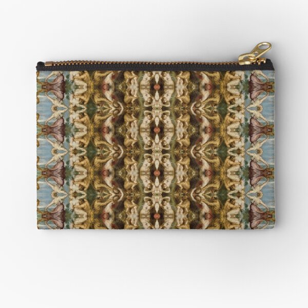 #Design, #pattern, #decoration, #art, abstract, illustration, ornate, old, wallpaper, textile Zipper Pouch