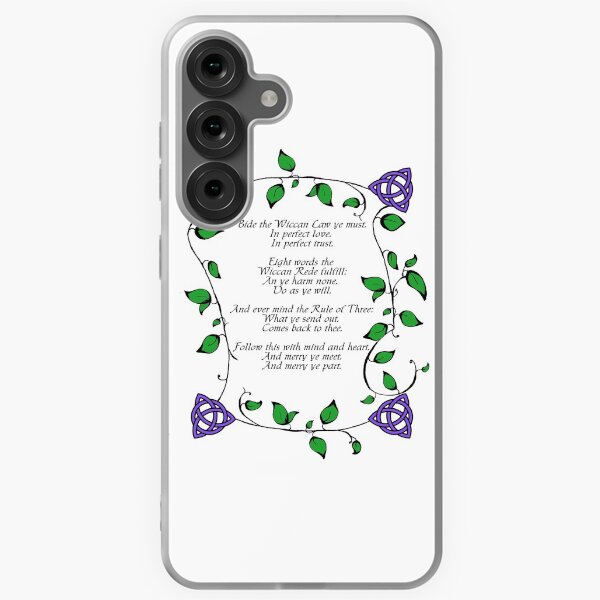 Item preview, Wiccan Rede - Vines and Triquetra designed and sold by OutlineArt.