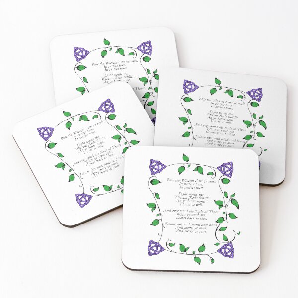 Item preview, Wiccan Rede - Vines and Triquetra designed and sold by OutlineArt.