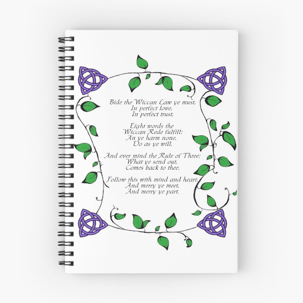 Item preview, Wiccan Rede - Vines and Triquetra designed and sold by OutlineArt.