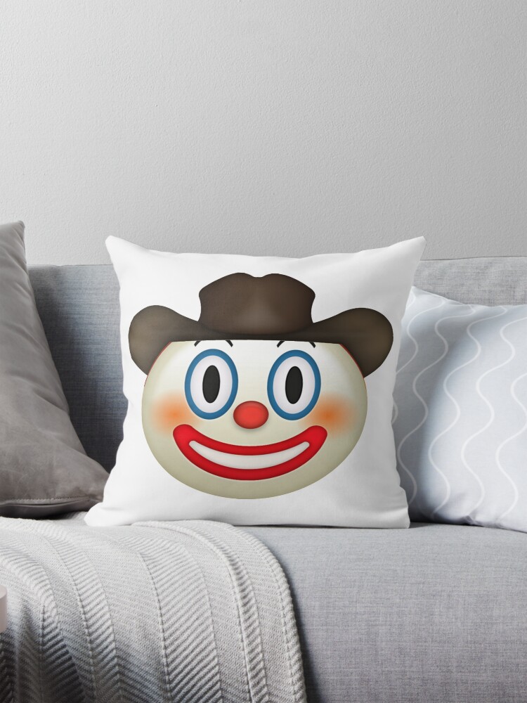 Cowboy emoji pillow sale
