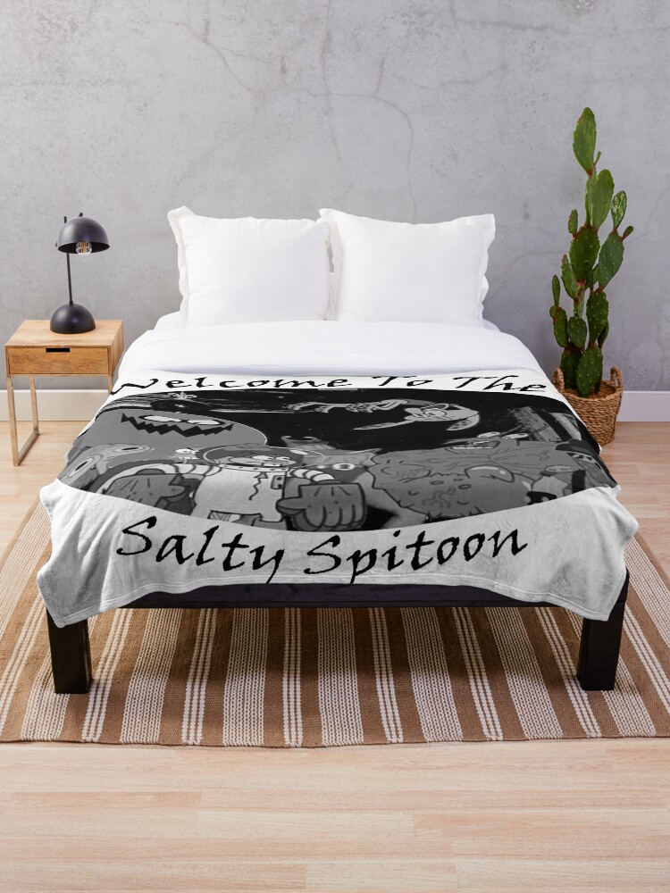 What Goes On Inside The Salty Spitoon Throw Blanket By Sweetmoses
