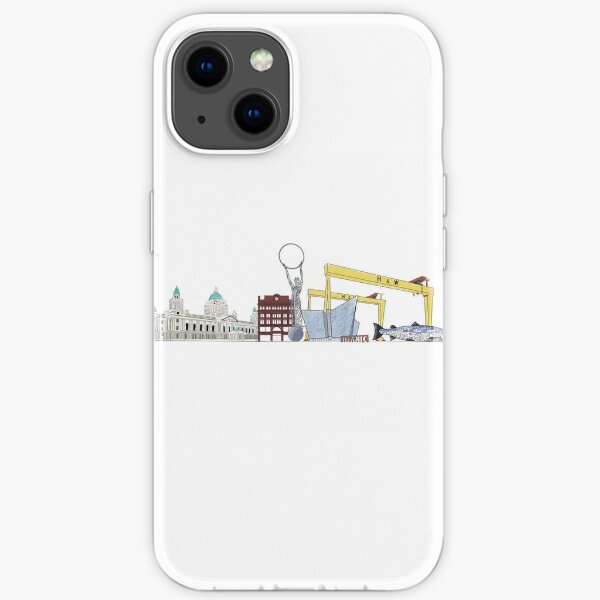 Belfast city skyline  iPhone Soft Case