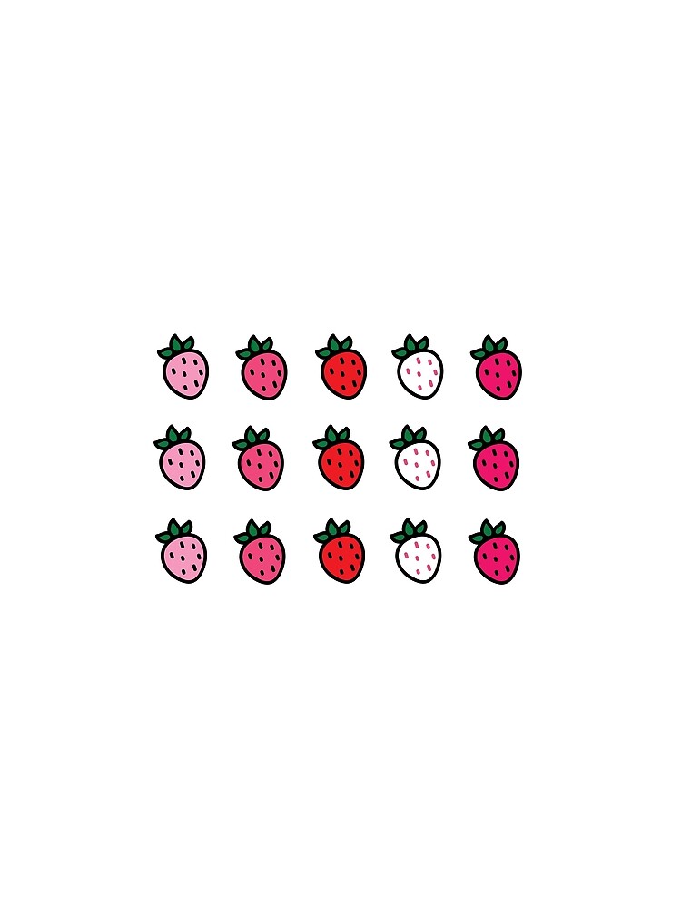 Thumbnail 3 of 3, Scarf, Mini Strawberries designed and sold by RhoBuns.