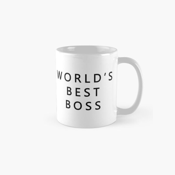 "World's best boss mug the office AuraDesigns" Mug by auradesign