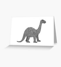 Brontosaurus Dinosaur Greeting Card