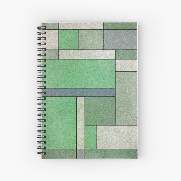 Green Composition By Hurmerinta Spiral Notebook