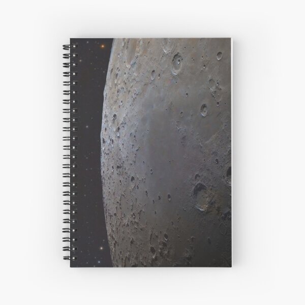 moon composite with star background Spiral Notebook