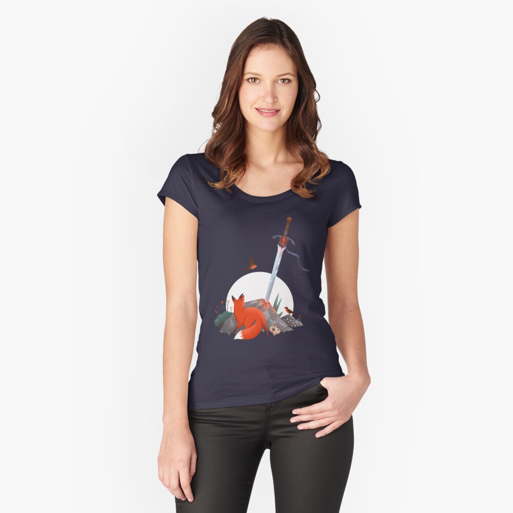 Item preview, Fitted Scoop T-Shirt designed and sold by anniko-story.
