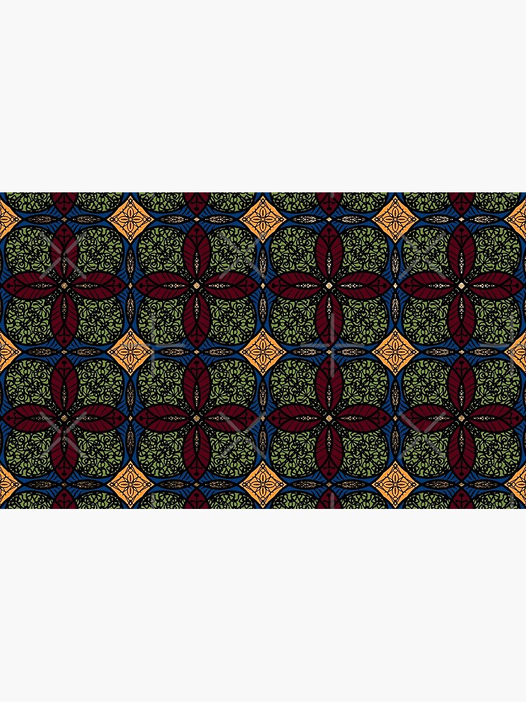 Ankara African print (olive). by cardwellandink
