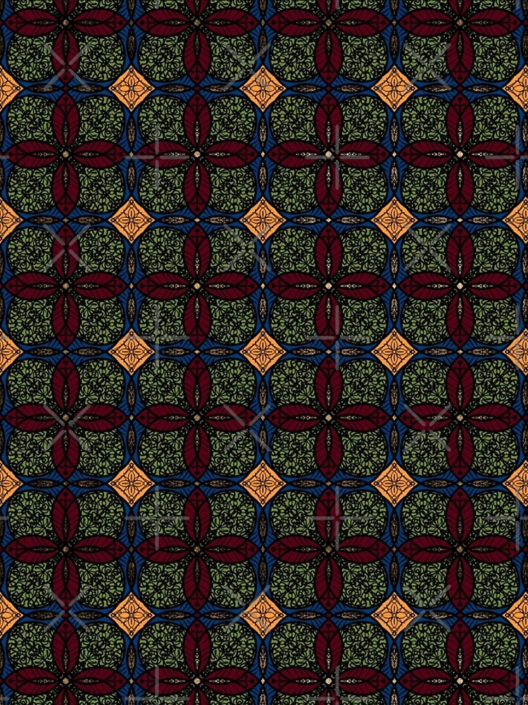 Ankara African print (olive). by cardwellandink