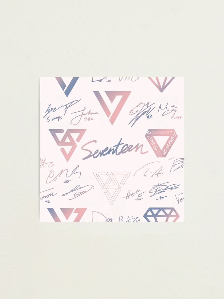 SEVENTEEN エスクプス　ヨントン　サイン Seventeen Decals | Logo and Signature | Vinyl Sticker | S