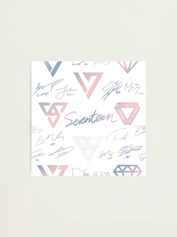 SEVENTEEN エスクプス　ヨントン　サイン Seventeen Decals | Logo and Signature | Vinyl Sticker | S