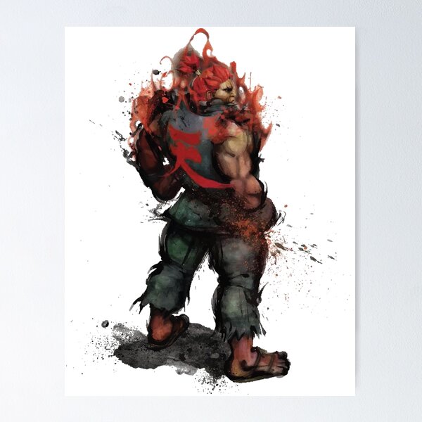 Street Fighter Akuma Fighting Games Art Wall Indoor Room Poster - POSTER  20x30