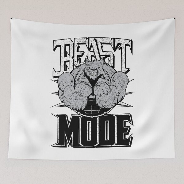 Item preview, Beast Mode Wolf Gym Bodybuilding Fitness  designed and sold by samraheel.