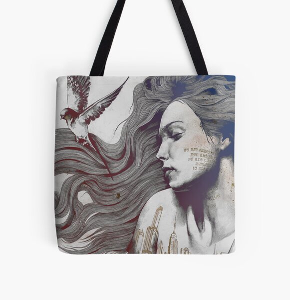 Sinaia - nude flower lady portrait Tote Bag