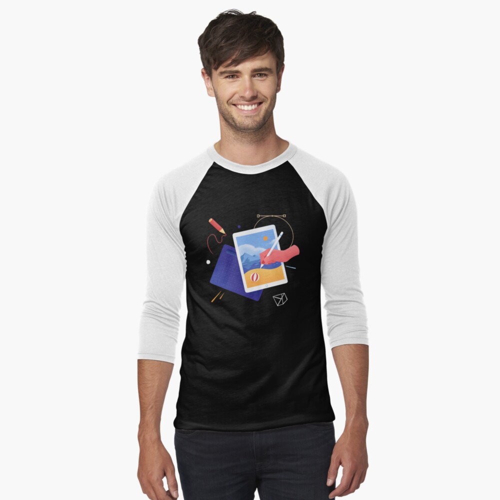 Item preview, Baseball ¾ Sleeve T-Shirt designed and sold by anniko-story.