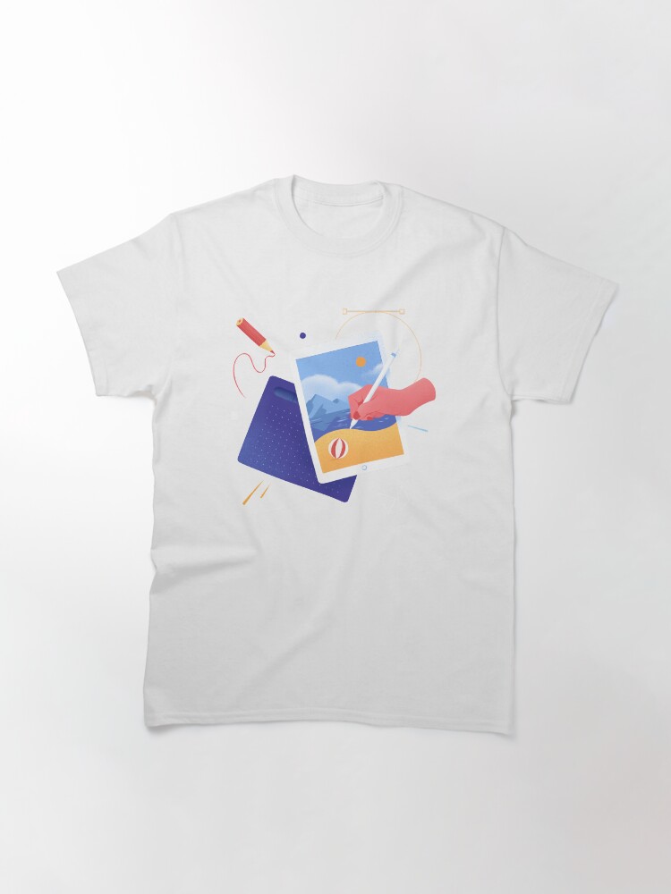 Thumbnail 3 of 7, Classic T-Shirt, Focus on digital designed and sold by anniko-story.