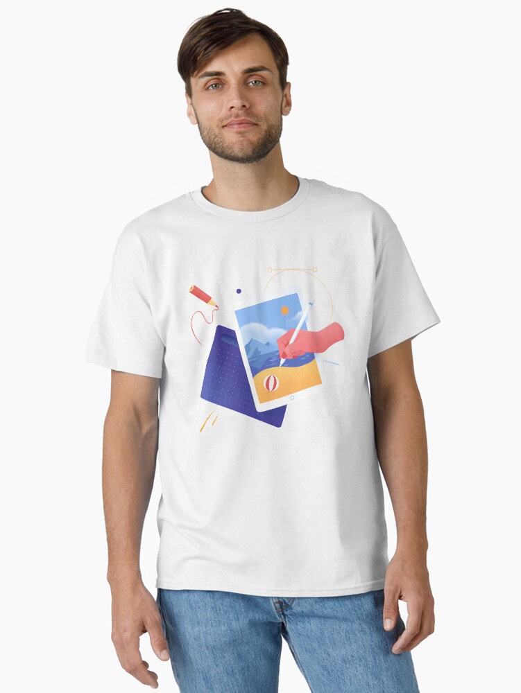 Thumbnail 1 of 7, Classic T-Shirt, Focus on digital designed and sold by anniko-story.