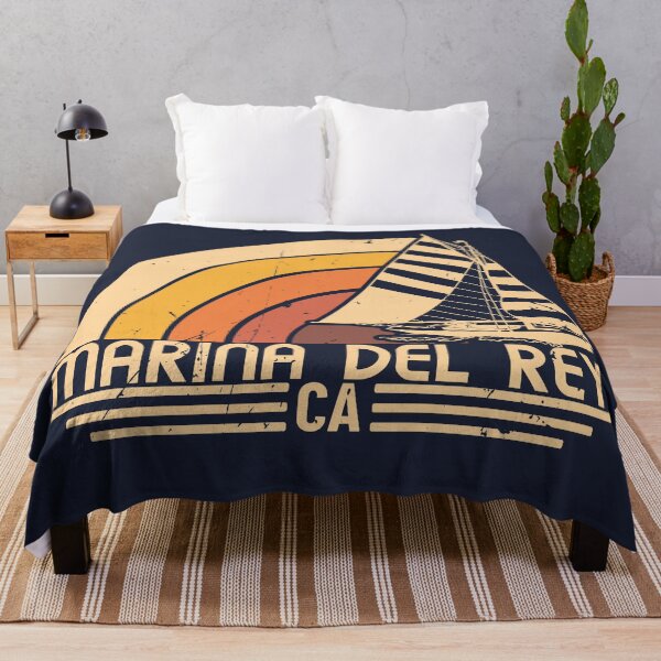 Aperçu de l'œuvre Marina Del Rey California Vintage Sailing Design créée et vendue par dk80.
