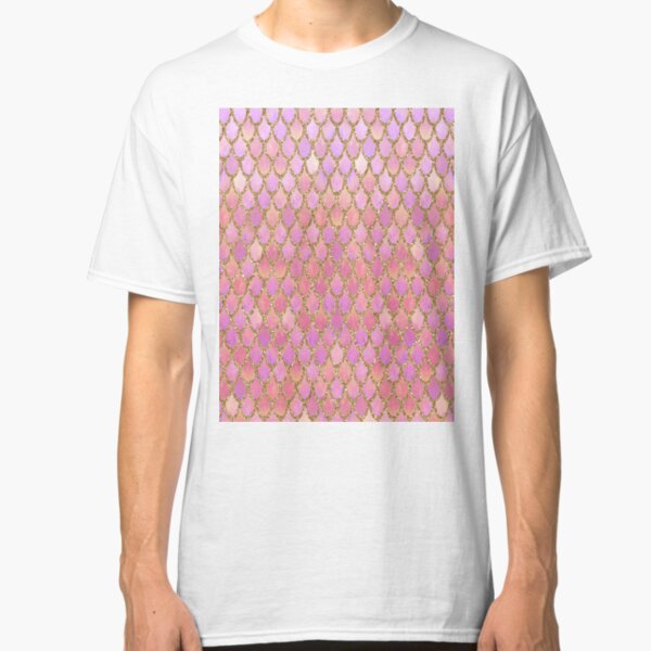 Pink Mermaid Scales Classic T-Shirt
