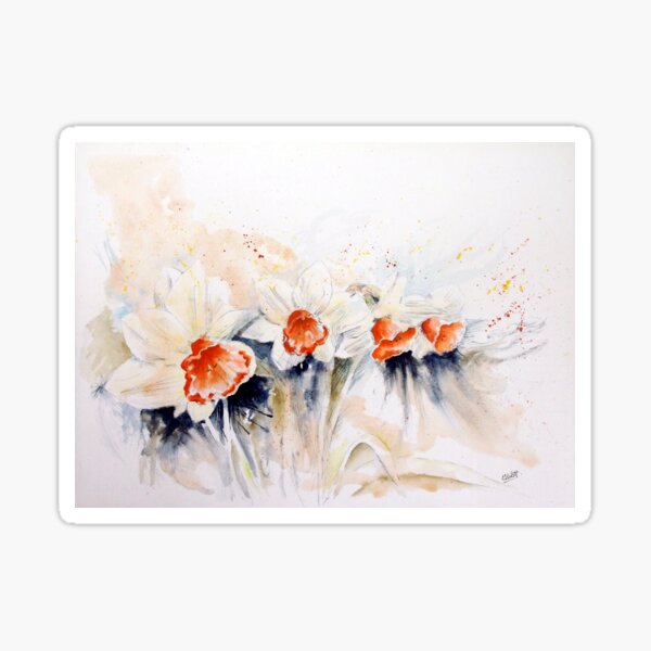Dancing Daffodils Sticker