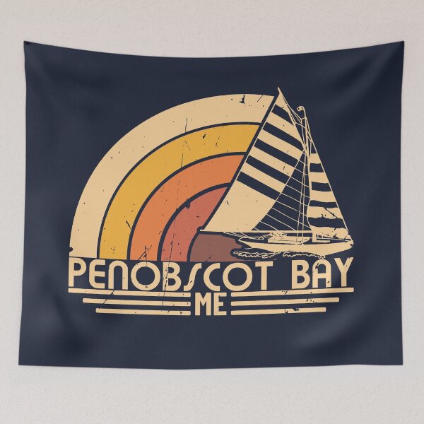 Item preview, Penobscot Bay Maine Vintage Sailing Design designed and sold by dk80.