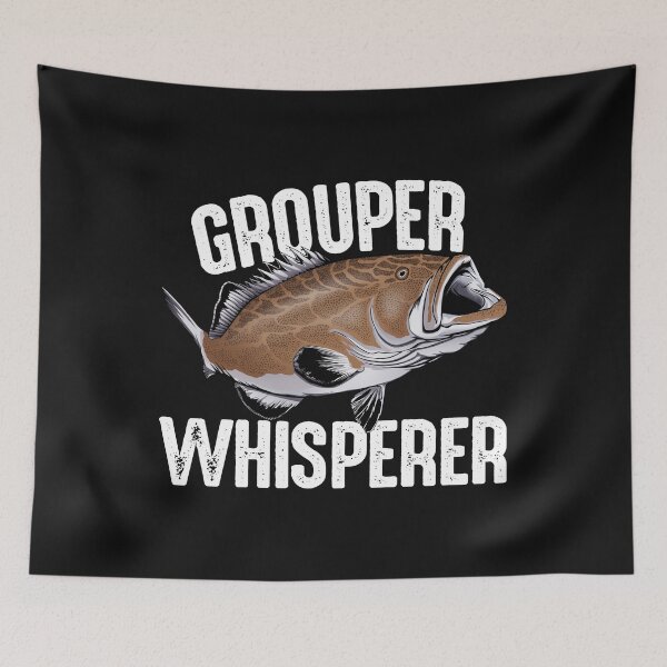 Item preview, Grouper Whisperer Fish designed and sold by Bendthetrend.